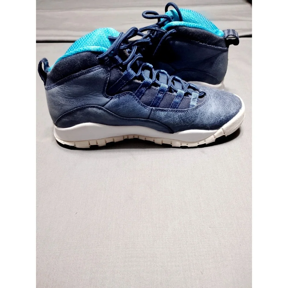 Nike Air Jordan 10 Retro LA Los Angeles Ocean Fog Blue 310806‑404 Size 5.5Y/WM 7